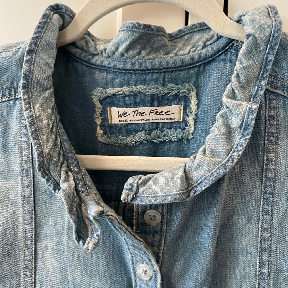 Free People We the Free Louise Blouse Size Small - Picture 5 of 9